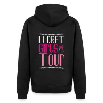 Lloret De Mar Girls Tour - Veste à capuche bio Premium Unisexe - noir - Dos - Nico (187cm)