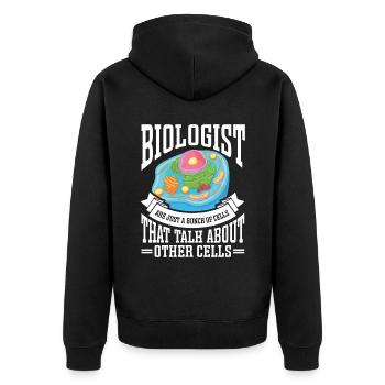 Biologiste Cadeau Biologie - Veste à capuche bio Premium Unisexe - noir - Dos - Nico (187cm)