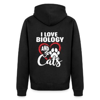 Biologiste Cadeau Biologie - Veste à capuche bio Premium Unisexe - noir - Dos - Nico (187cm)