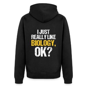 Biologiste Cadeau Biologie - Veste à capuche bio Premium Unisexe - noir - Dos - Nico (187cm)