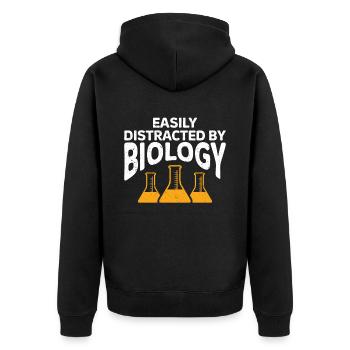 Biologiste Cadeau Biologie - Veste à capuche bio Premium Unisexe - noir - Dos - Nico (187cm)