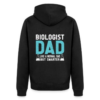 Biologiste Cadeau Biologie - Veste à capuche bio Premium Unisexe - noir - Dos - Nico (187cm)