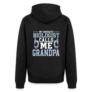 Biologiste Cadeau Biologie - Veste à capuche bio Premium Unisexe - noir - Dos - Nico (187cm)