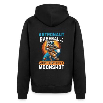 Astronaute de baseball Joueur de baseball Outerspace - Veste à capuche bio Premium Unisexe - noir - Dos - Nico (187cm)