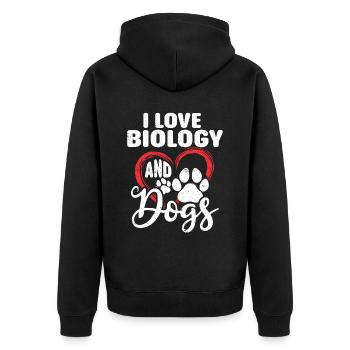 Biologiste Cadeau Biologie - Veste à capuche bio Premium Unisexe - noir - Dos - Nico (187cm)
