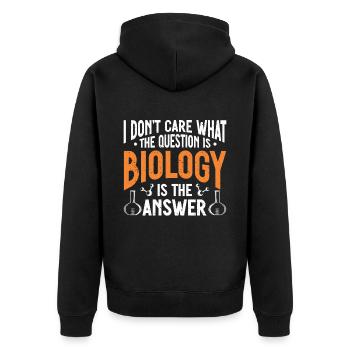Biologiste Cadeau Biologie - Veste à capuche bio Premium Unisexe - noir - Dos - Nico (187cm)