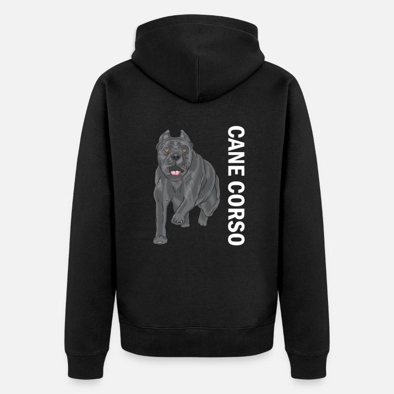 Cane Corso - Unisex Premium Bio Zip Hoodie - Schwarz