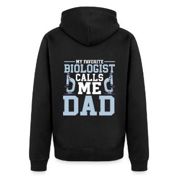 Biologiste Cadeau Biologie - Veste à capuche bio Premium Unisexe - noir - Dos - Nico (187cm)