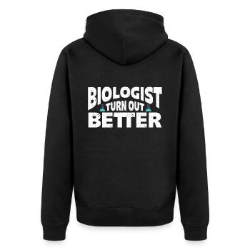 Biologiste Cadeau Biologie - Veste à capuche bio Premium Unisexe - noir - Dos - Nico (187cm)