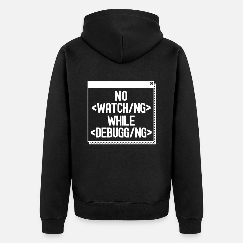 Programmeur Codeur développeur - Veste à capuche bio Premium Unisexe - noir