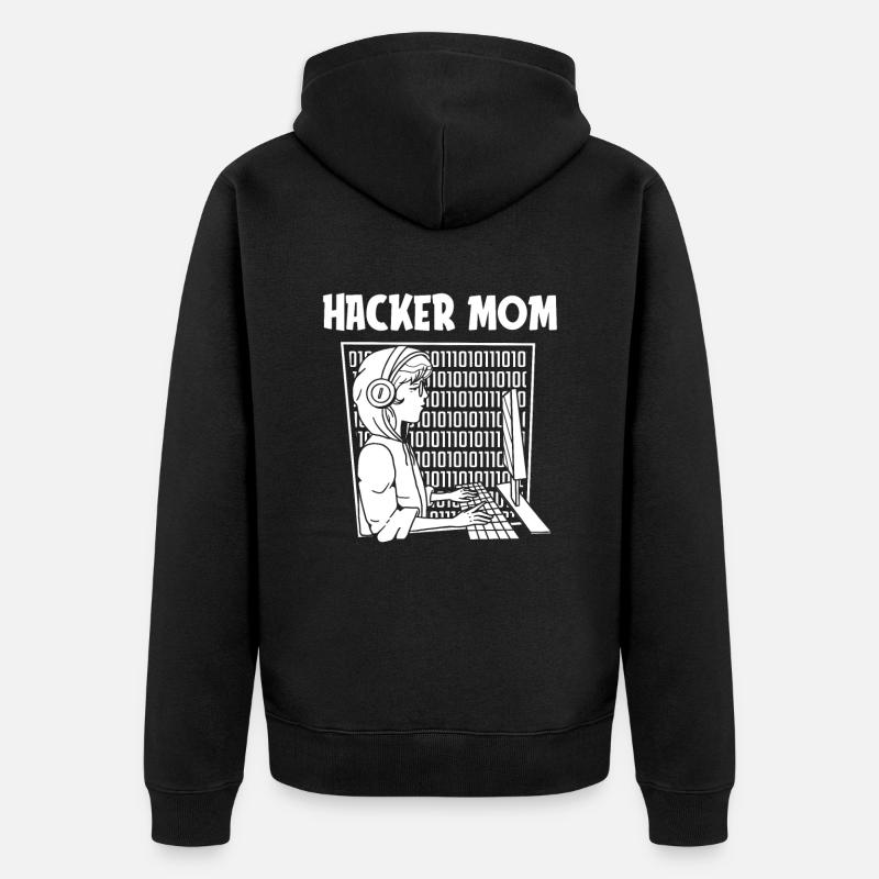 Entwickler Coder Programmierer - Unisex Premium Bio Zip Hoodie - Schwarz