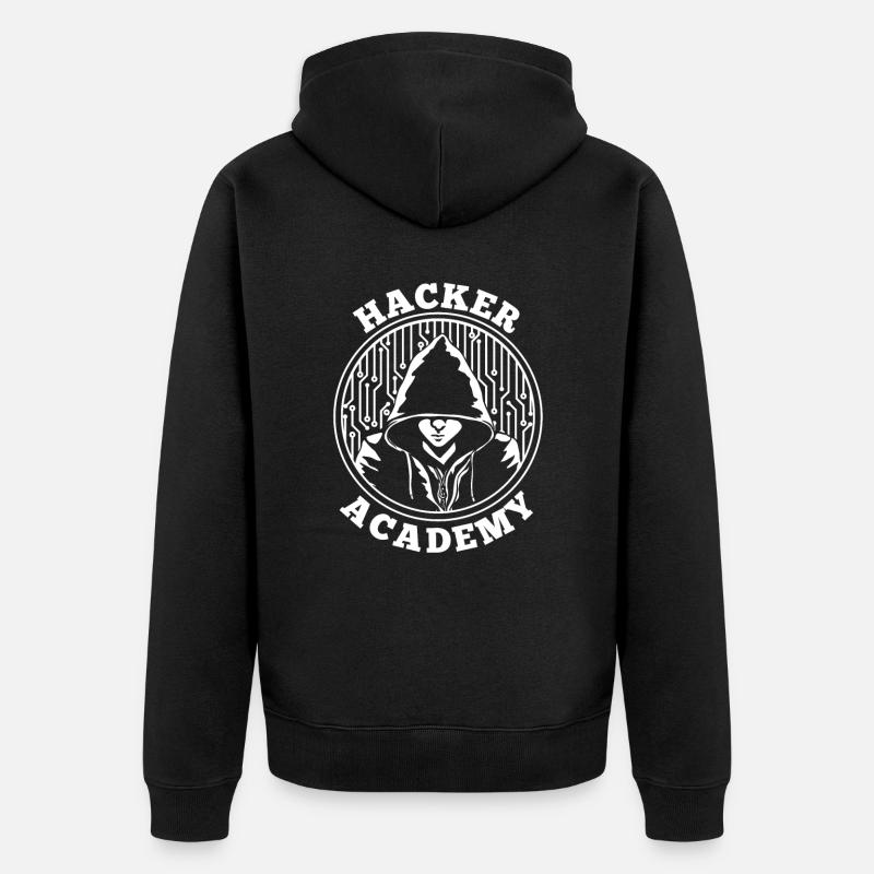 Developer Coder Programmer - Unisex Premium Organic Zip Hoodie - black