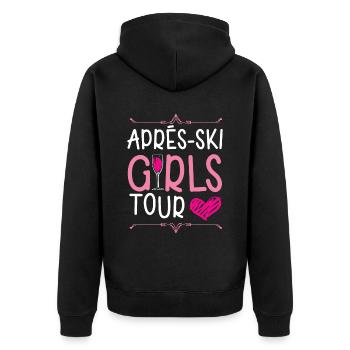 Après-Ski Girls Tour - Veste à capuche bio Premium Unisexe - noir - Dos - Nico (187cm)