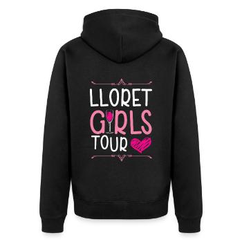 Lloret De Mar Girls Tour - Veste à capuche bio Premium Unisexe - noir - Dos - Nico (187cm)