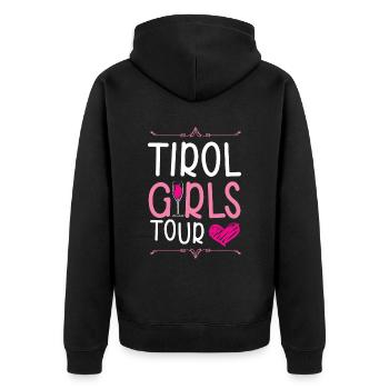 Tirol Girls Tour - Veste à capuche bio Premium Unisexe - noir - Dos - Nico (187cm)