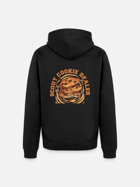 Pfadfinder Plätzchen - Unisex Premium Bio Zip Hoodie - Schwarz