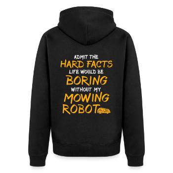 Tondeuse robot Robot tondeuse - Veste à capuche bio Premium Unisexe - noir - Dos - Nico (187cm)