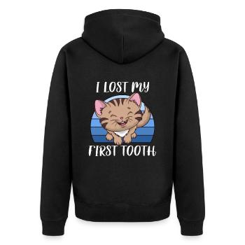 Dents dentaires Dentiste Dentiste - Veste à capuche bio Premium Unisexe - noir - Dos - Nico (187cm)