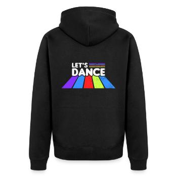 80s Retro CostumeTheme Party Costume 90s Party - Unisex Premium Organic Zip Hoodie - black - Back - Nico (187cm)