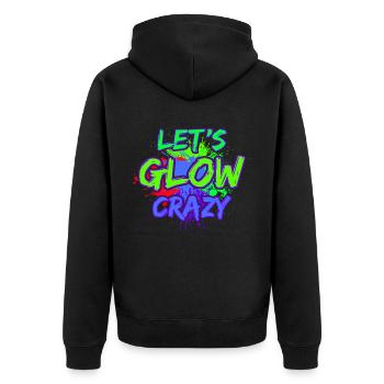 80s Retro CostumeTheme Party Costume 90s Party - Unisex Premium Organic Zip Hoodie - black - Back - Nico (187cm)