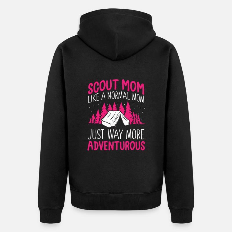 Mère scoute - Veste à capuche bio Premium Unisexe - noir