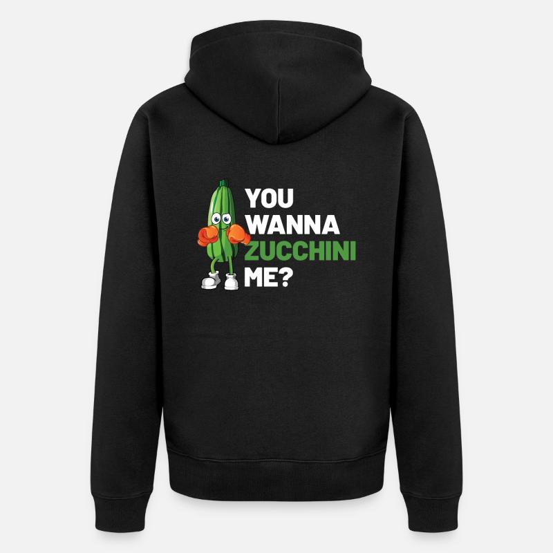 Courgette - Veste à capuche bio Premium Unisexe - noir