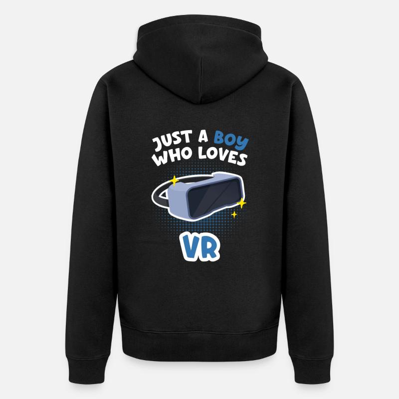 Courgette - Veste à capuche bio Premium Unisexe - noir