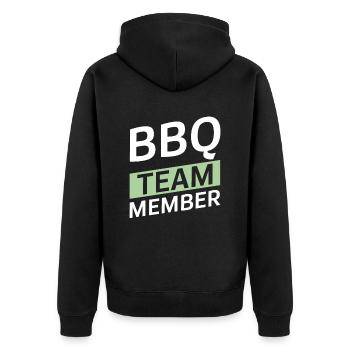 Équipe Bbq - Veste à capuche bio Premium Unisexe - noir - Dos - Nico (187cm)