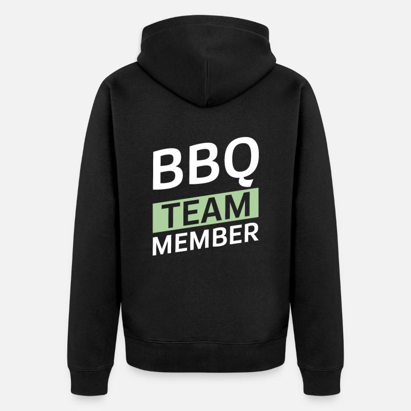 Bbq Team - Unisex Premium Bio Zip Hoodie - Schwarz