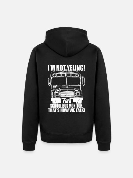 Schulbuswärter - Schulbusfahrer - Unisex Premium Bio Zip Hoodie - Schwarz