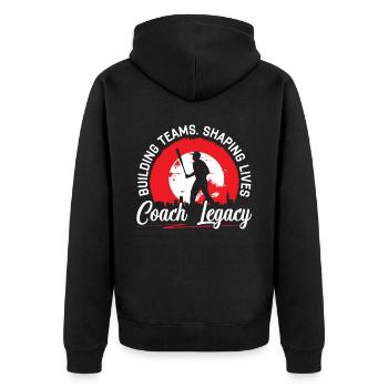 Entraîneur de baseball Joueur de baseball Sport d’équipe de baseball - Veste à capuche bio Premium Unisexe - noir - Dos - Nico (187cm)