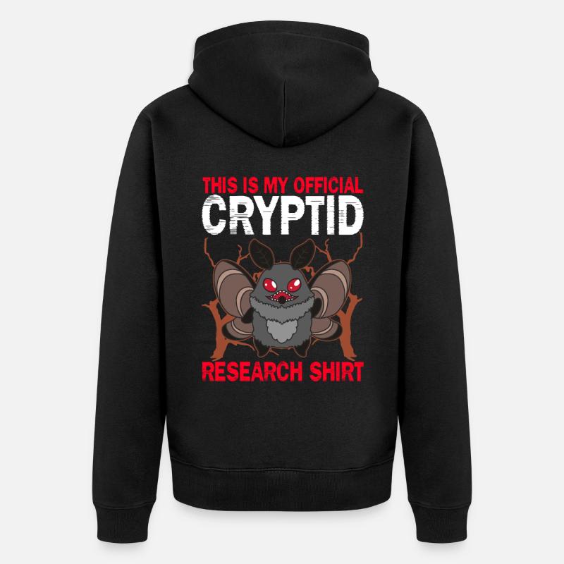 Mothman Cryptid Folklore - Veste à capuche bio Premium Unisexe - noir