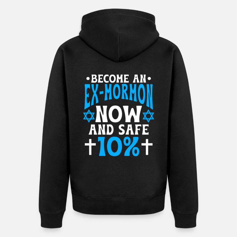 Post-Mormon Exmo - Veste à capuche bio Premium Unisexe - noir