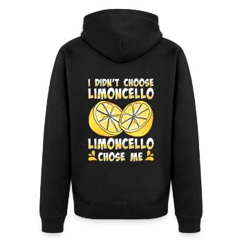 Amateur de limoncello italien - Veste à capuche bio Premium Unisexe - noir - Dos - Nico (187cm)