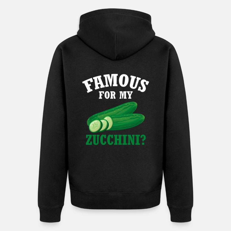 Courgette - Veste à capuche bio Premium Unisexe - noir