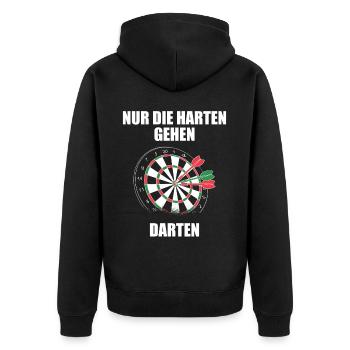 Jeu de fléchettes Tough Go Dart - Veste à capuche bio Premium Unisexe - noir - Dos - Nico (187cm)