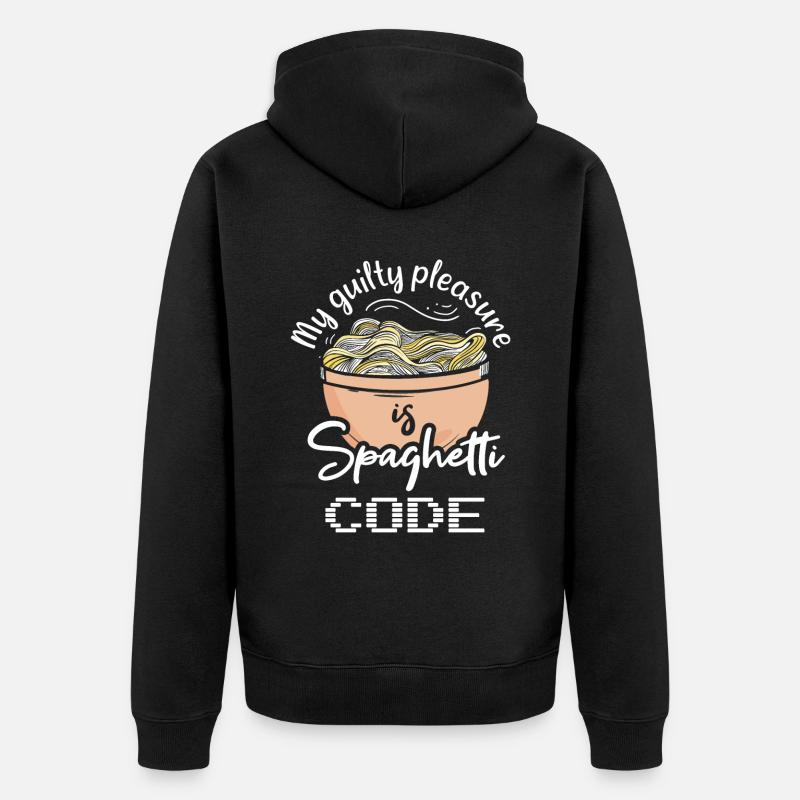 Computer programming - Unisex Premium Organic Zip Hoodie - black