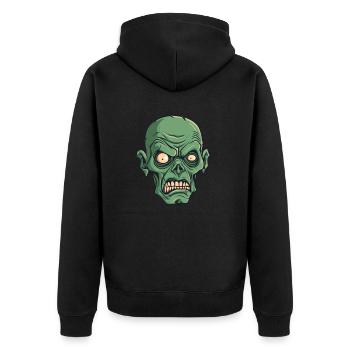 Zombie Halloween Cool - Veste à capuche bio Premium Unisexe - noir - Dos - Nico (187cm)