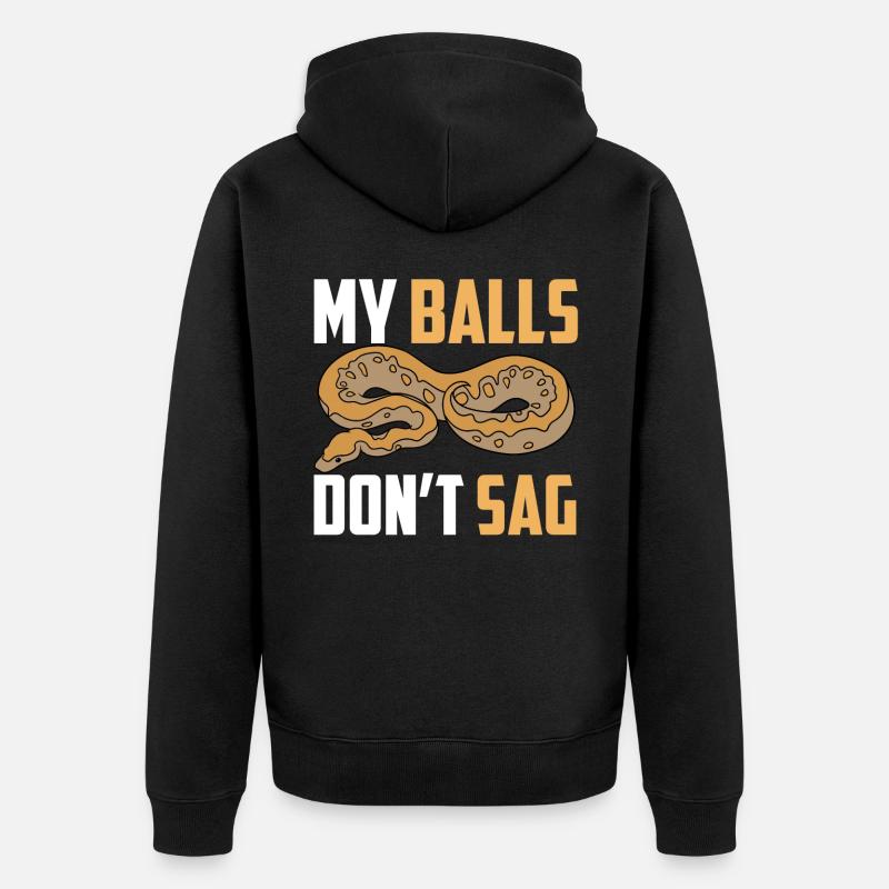 Serpent python boule - Veste à capuche bio Premium Unisexe - noir