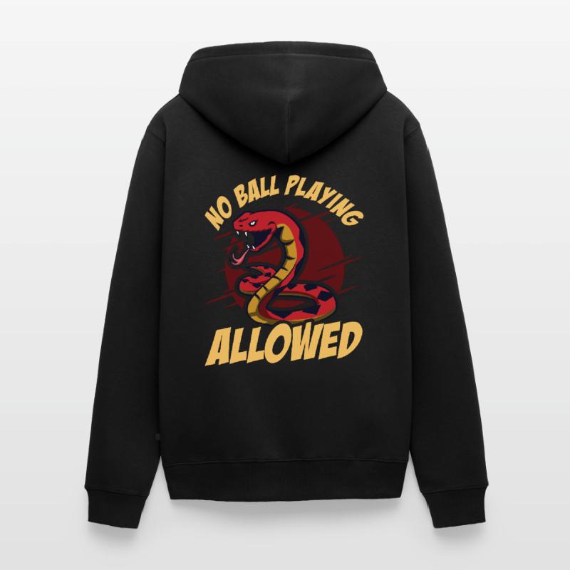 Kugelpython Schlange Unisex Premium Bio Zip Hoodie