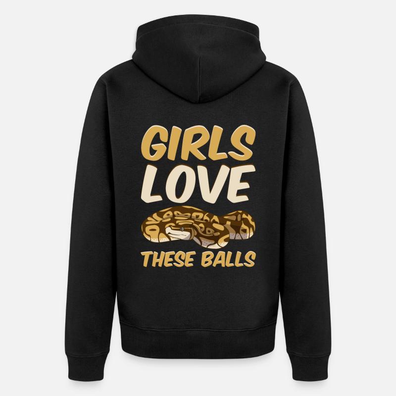 Serpent python royal - Veste à capuche bio Premium Unisexe - noir