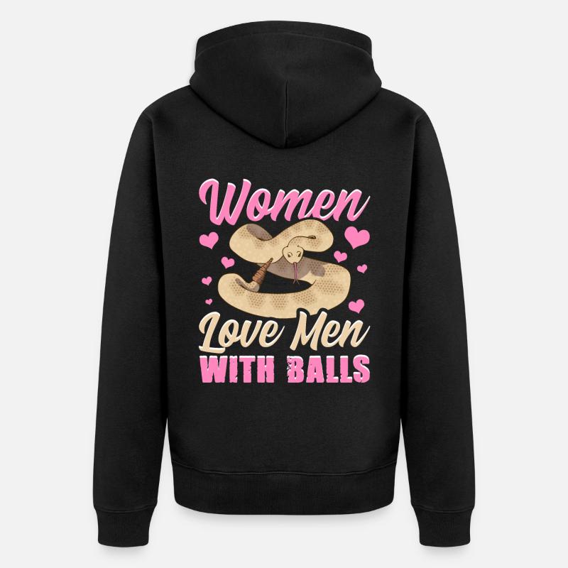 Serpent python boule - Veste à capuche bio Premium Unisexe - noir