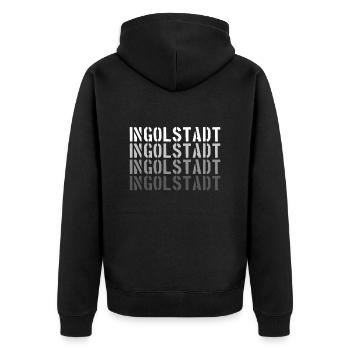 Ingolstadt - Veste à capuche bio Premium Unisexe - noir - Dos - Nico (187cm)