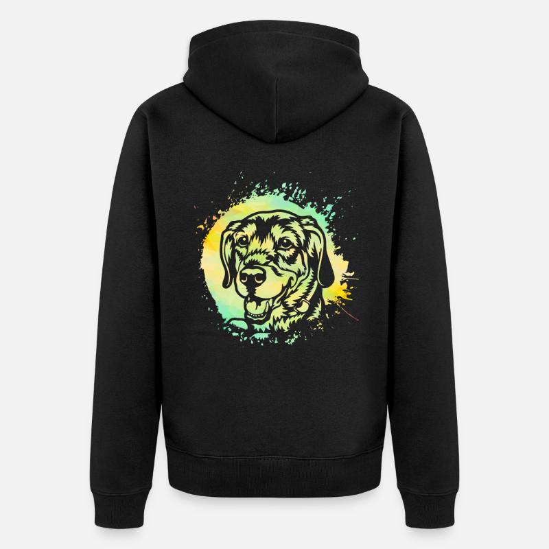 Labrador - Veste à capuche bio Premium Unisexe - noir