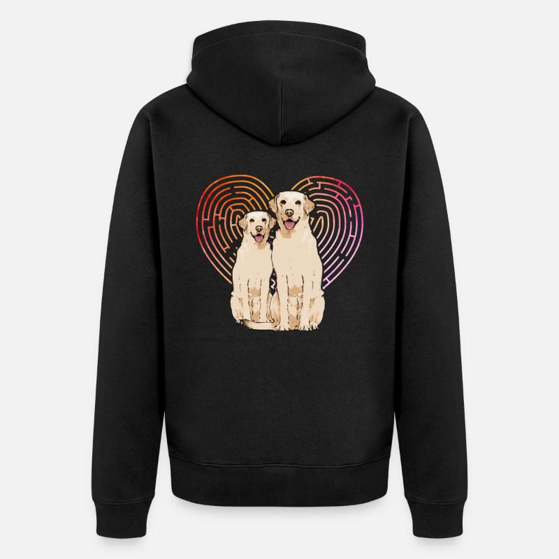 Labrador - Veste à capuche bio Premium Unisexe - noir