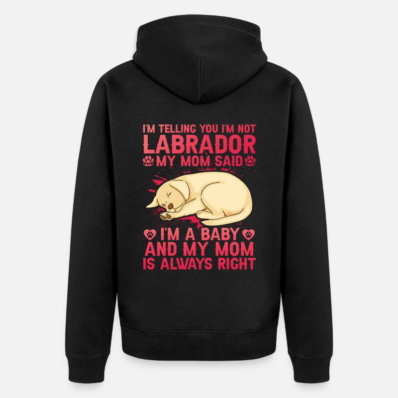 Labrador - Veste à capuche bio Premium Unisexe - noir