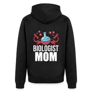 Biologiste Mama Biologie Biologiste Professeur de biologie - Veste à capuche bio Premium Unisexe - noir - Dos - Nico (187cm)