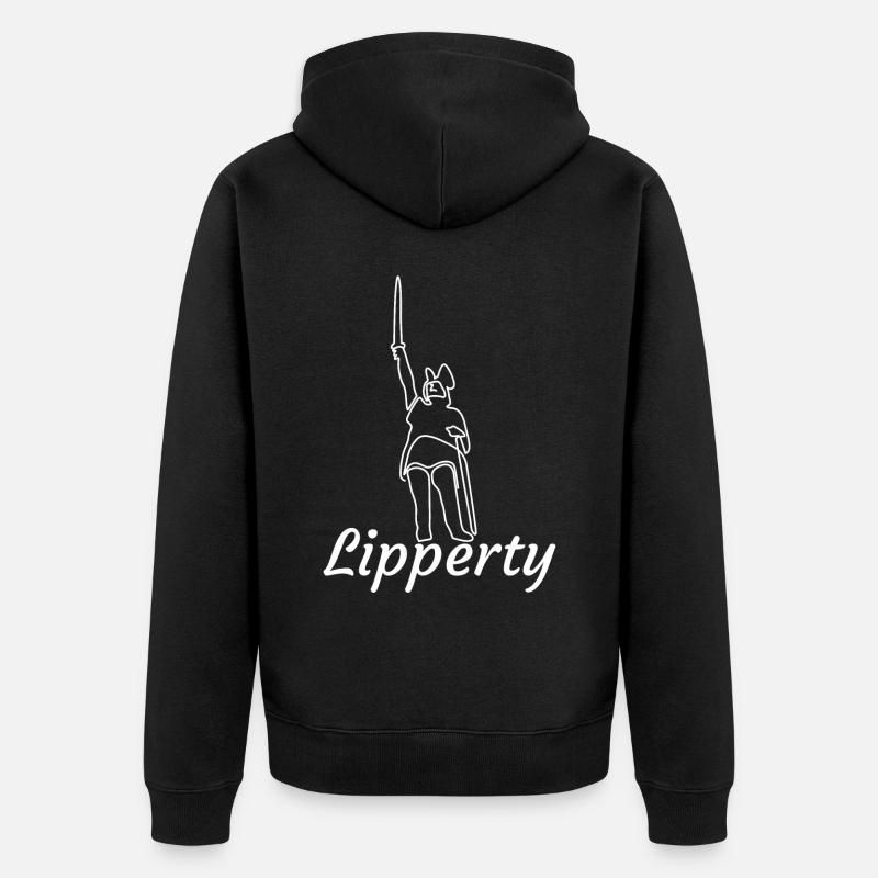 Hermann Monument Lipperty - Veste à capuche bio Premium Unisexe - noir