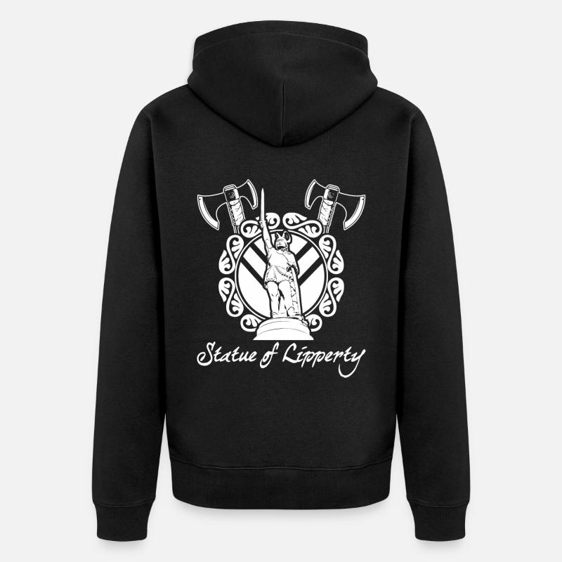 Hermann Monument Germane - Veste à capuche bio Premium Unisexe - noir