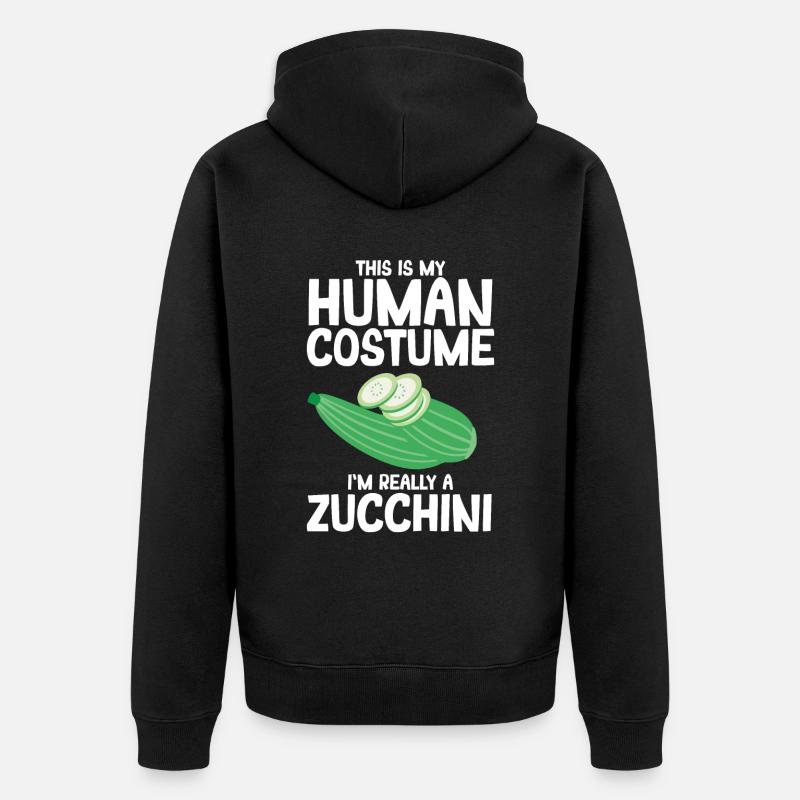 Courgette - Veste à capuche bio Premium Unisexe - noir